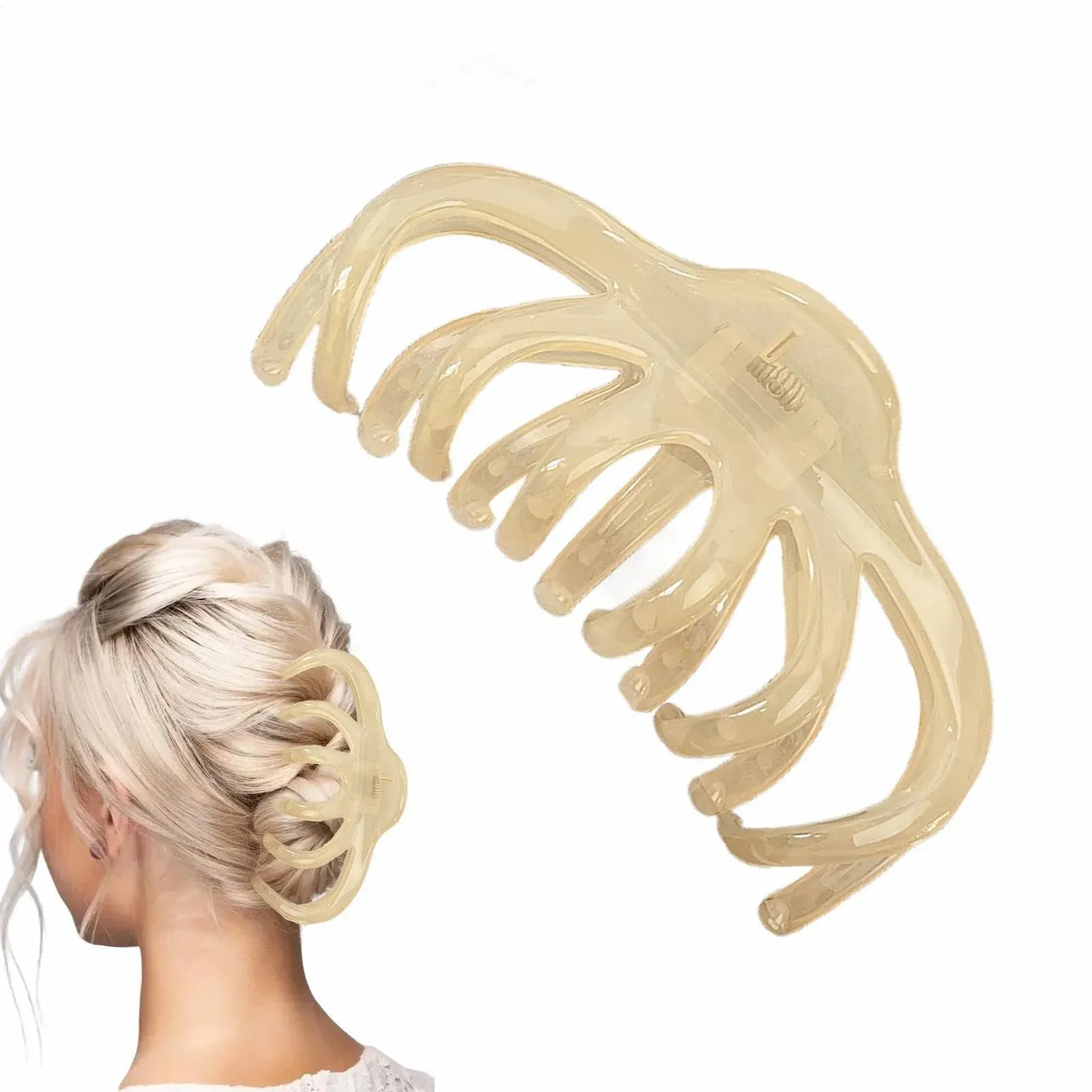 Заколки для волос Oktopus для густых волос, нескользящие заколки для волос, сильный держатель для волос, модные заколки для волос, украшения для длинных волос, фото №6 Заколки для волос Oktopus для густых волос, нескользящие заколки для волос, сильный держатель для волос, модные заколки для волос, украшения для длинных волос, фото №6