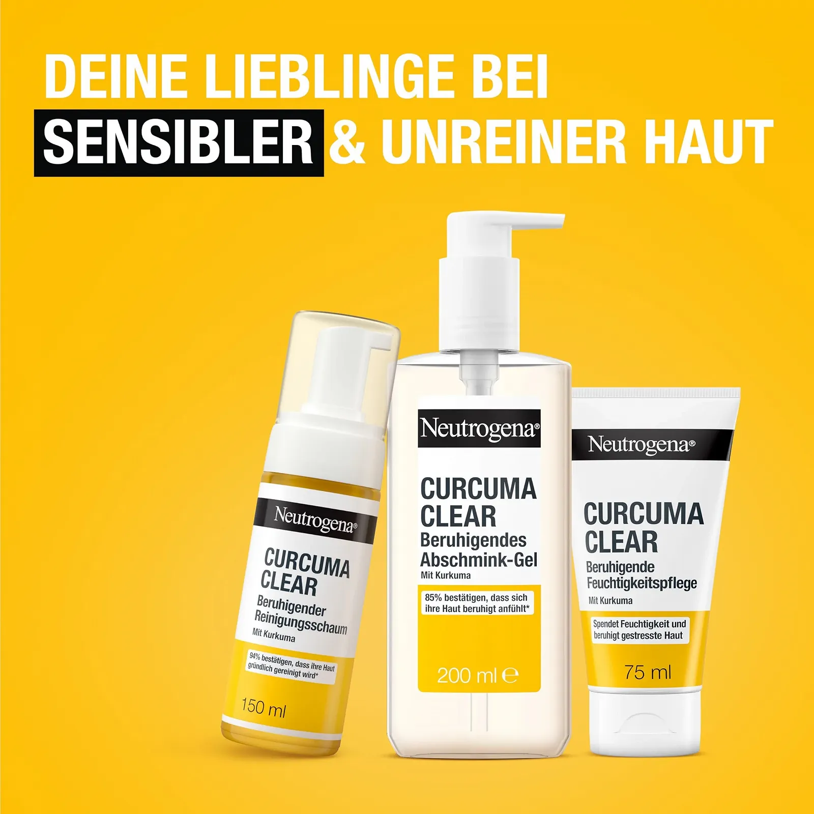 Крем для обличчя Neutrogena Curcuma Clear Soothing Moisturizer заспокійливий зволожувальний для проблемної та чутливої шкіри 75 мл, фото №2