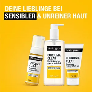 Крем для обличчя Neutrogena Curcuma Clear Soothing Moisturizer заспокійливий зволожувальний для проблемної та чутливої шкіри 75 мл synthetic.ua - Фото 1