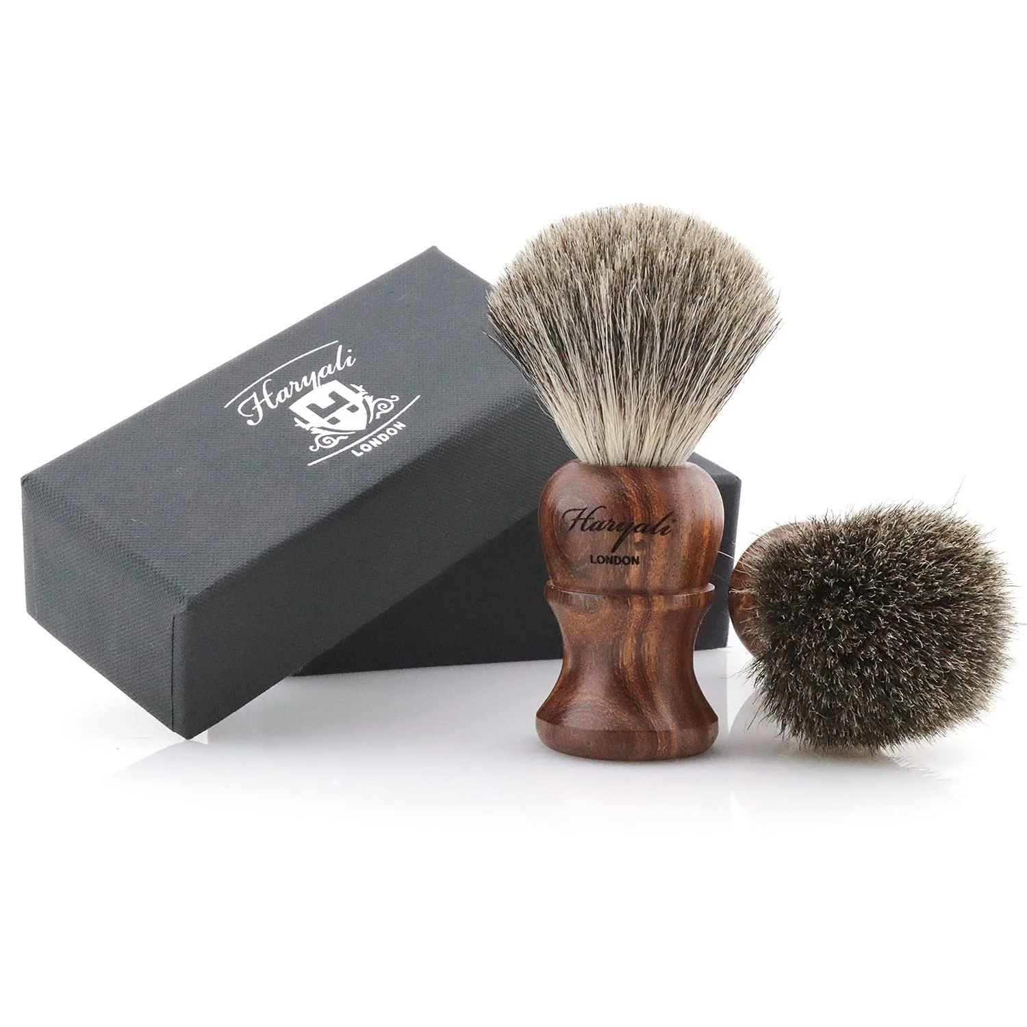 Помазок для бритья Haryali London Pure Badger Hair Rose Wood, фото №5