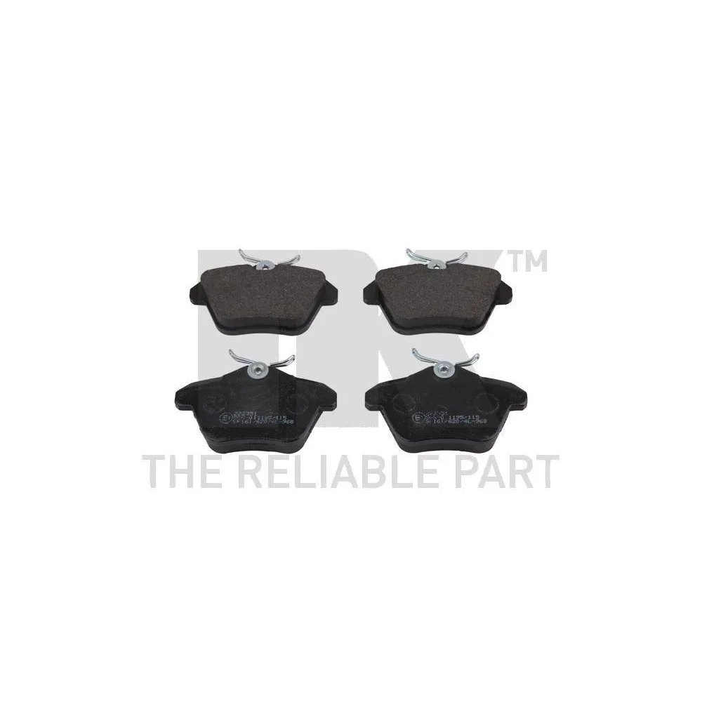 Комплект тормозных колодок, дисковый тормоз NK 222351 задняя ось для ALFA ROMEO, LANCIA, фото №1