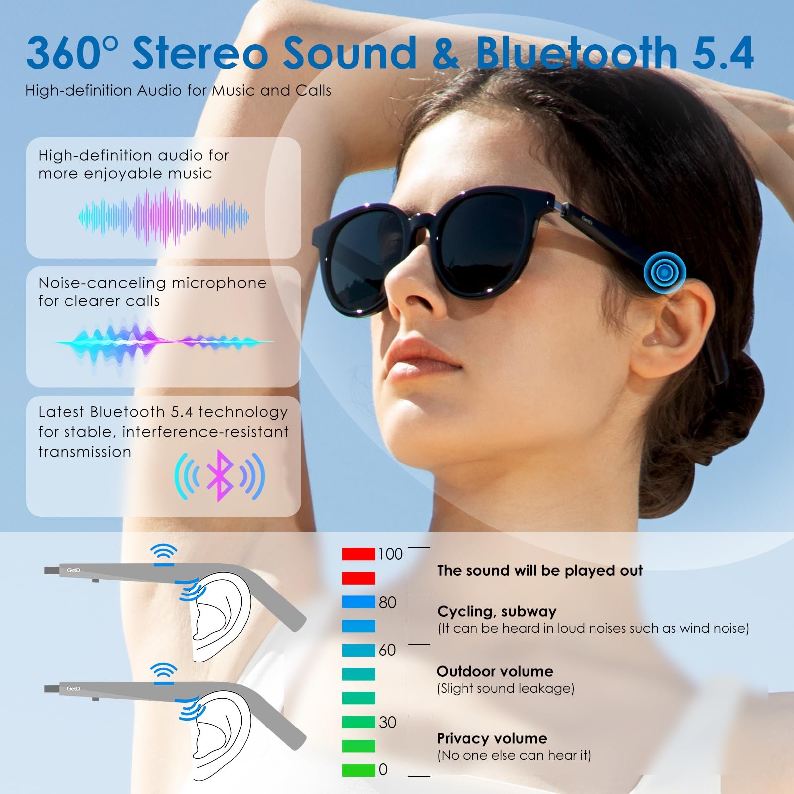 Великі круглі поляризовані сонцезахисні окуляри, фото №4