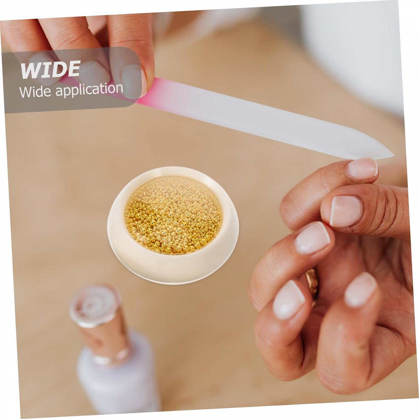 Украшения для ногтей POPETPOP 3 коробки, стальные шарики, съедобные кристаллы, золотой декор, металлические изделия, фото №6