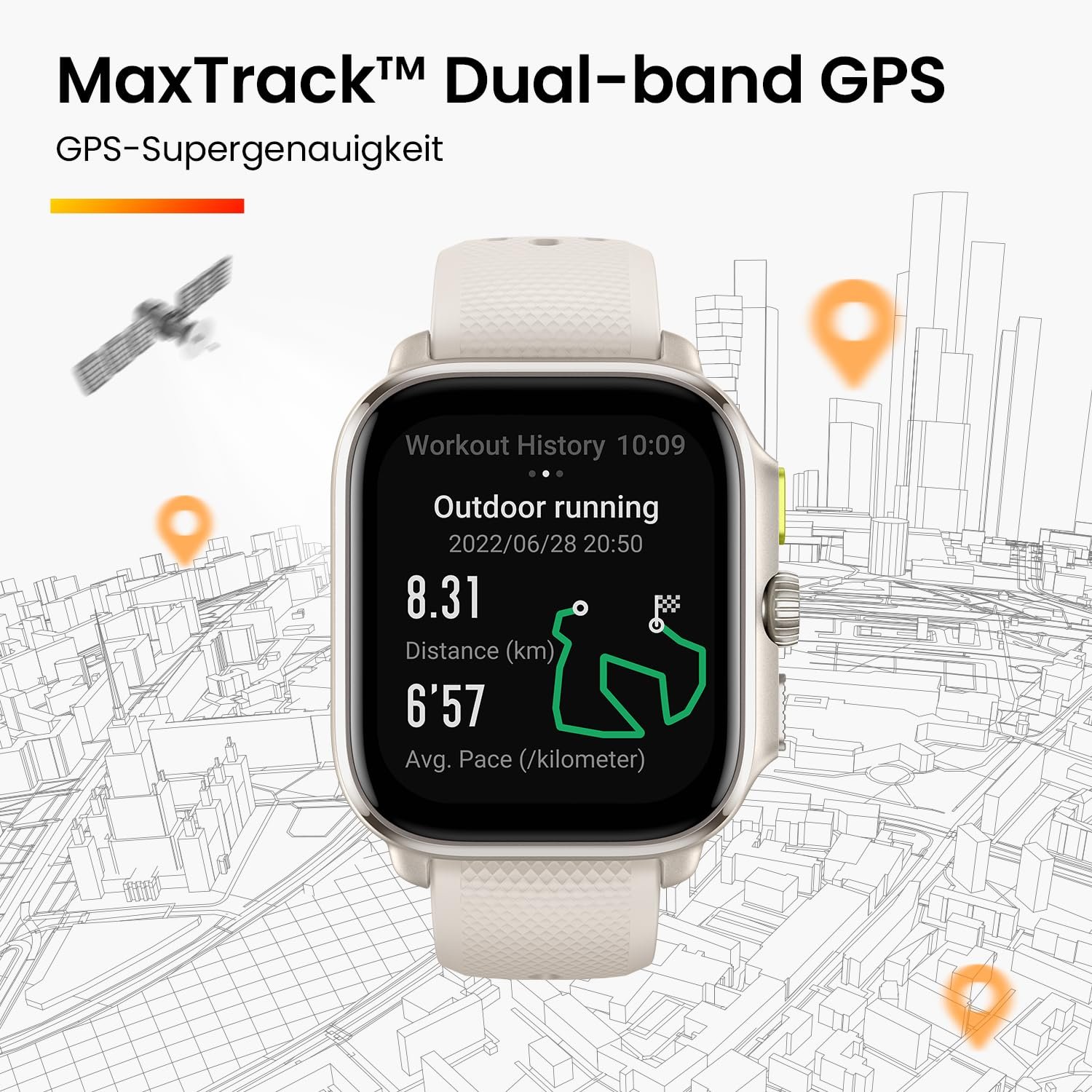 Смарт-годинник біговий Amazfit Cheetah GPS, фото №4
