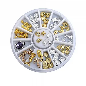 Стразы для ногтей Морская Коллекция Элементы Черепаха Морская Звезда для макияжа DIY украшений Рождественская Бабочка 5 Набор synthetic.ua - Фото 1