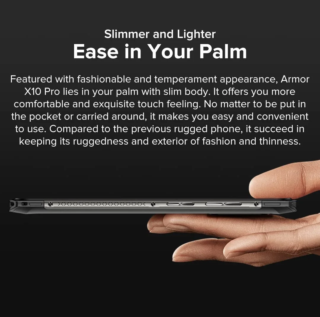 Смартфон Ulefone Armor X10 Pro Helio P22 4GB+64GB 5.45" IP68 5180 мАг Dual SIM GPS NFC, фото №3 Смартфон Ulefone Armor X10 Pro Helio P22 4GB+64GB 5.45" IP68 5180 мАг Dual SIM GPS NFC, фото №3