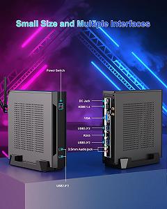 Міні ПК Dreamfyre DR03 / AMD Ryzen 3 3300U / RAM 16GB / SSD 512GB / AMD Radeon RX Vega 6 / HDMI / LAN / Wi-Fi / Bluetooth / Windows 11 / Черный synthetic.ua - Фото 1