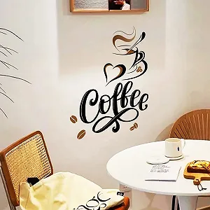 Наклейка на стіну 40 x 38 см самоклеюча для кухні Кавові зерна synthetic.ua - Фото 1