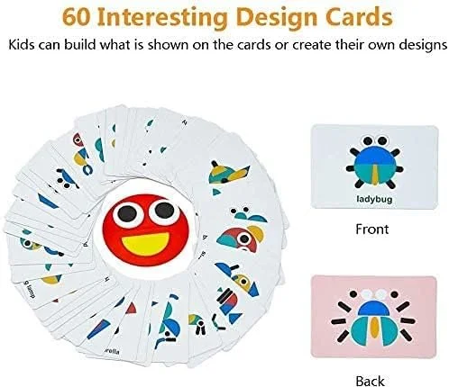 Деревянный развивающий пазл-конструктор ExcelGadgets / 36 блоков / 60 схем-карт, фото №3 Деревянный развивающий пазл-конструктор ExcelGadgets / 36 блоков / 60 схем-карт, фото №3