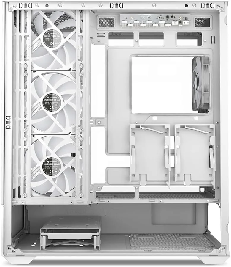 Корпус для ПК Sharkoon AK6 RGB White / Безшовне скло 270° / підтримка BTF / Без БЖ / Білий, фото №8 Корпус для ПК Sharkoon AK6 RGB White / Безшовне скло 270° / підтримка BTF / Без БЖ / Білий, фото №8