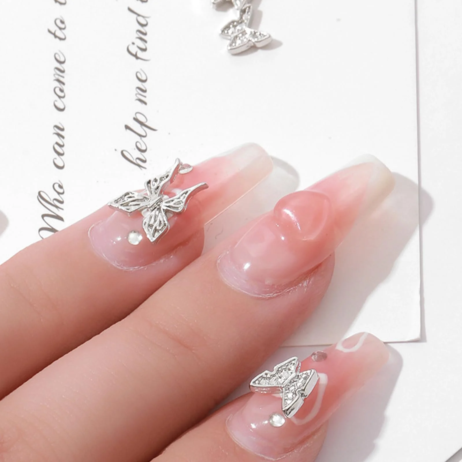 Метелик Метал сріблястий, 25 шт, фото №6 Метелик Метал сріблястий, 25 шт, фото №6