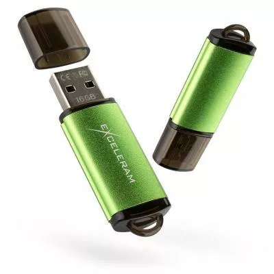 USB флеш-накопитель Exceleram 32GB A3 Series Green USB 3.1 Gen 1 EXA3U3GR32, фото №1