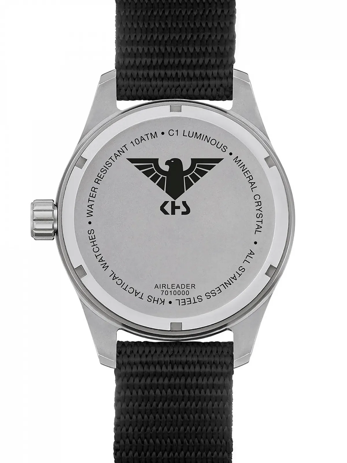 Мужские часы KHS Airleader Steel с ремешком NATO черного цвета AIRS.NB, фото №4