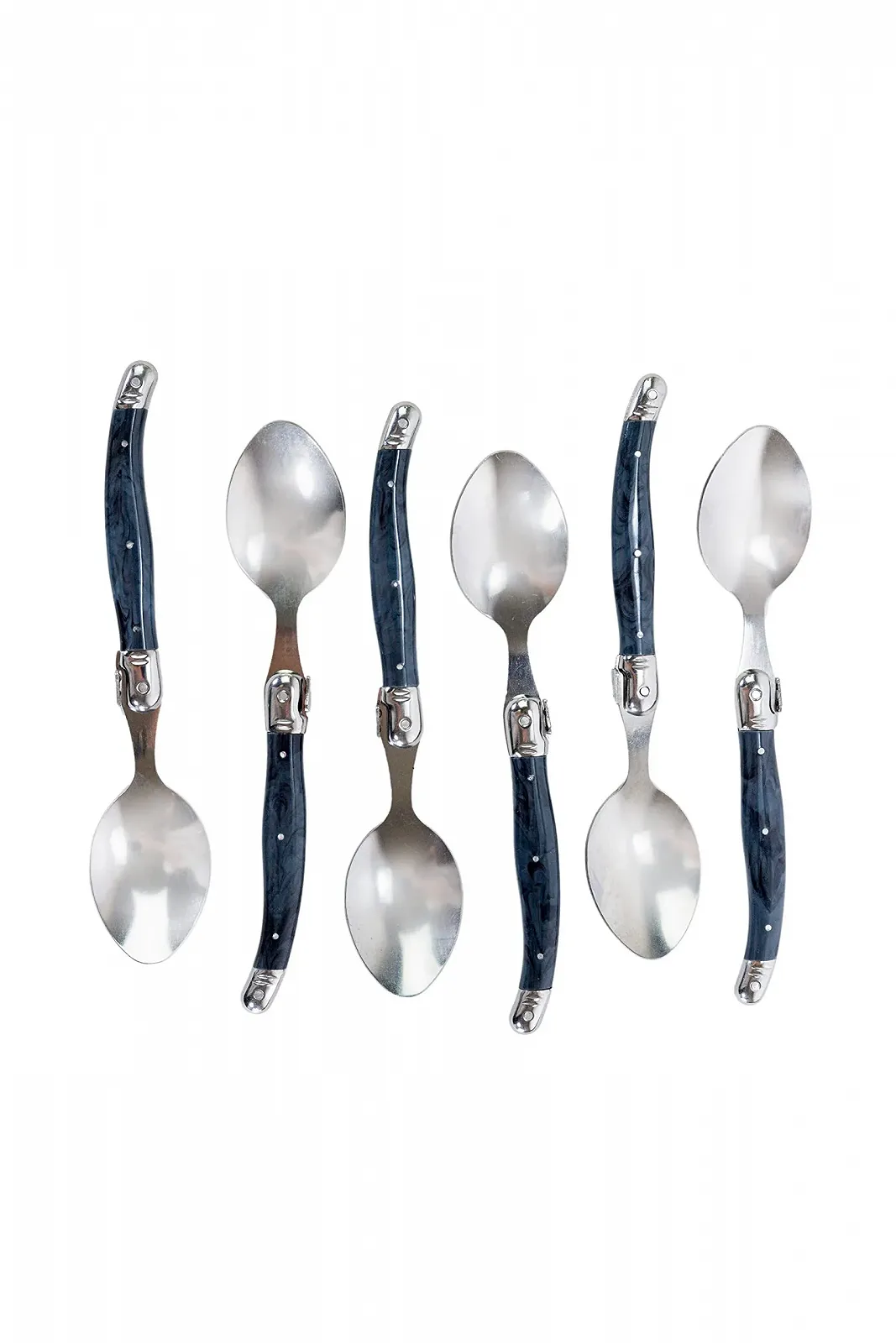 Ложка для супу Pradel Excellence Laguiole Набір з 6 штук 25 x 17 x 2.8 см сірий мармур, фото №1 Ложка для супу Pradel Excellence Laguiole Набір з 6 штук 25 x 17 x 2.8 см сірий мармур, фото №1