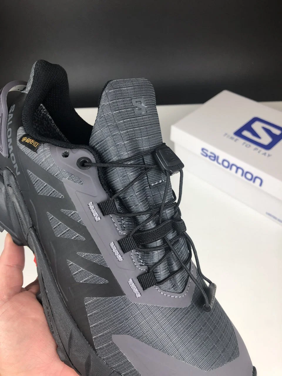 Чоловічі термо кросівки Salomon Supercross 4 Gore-Tex сірі демісезонні, фото №7 Чоловічі термо кросівки Salomon Supercross 4 Gore-Tex сірі демісезонні, фото №7