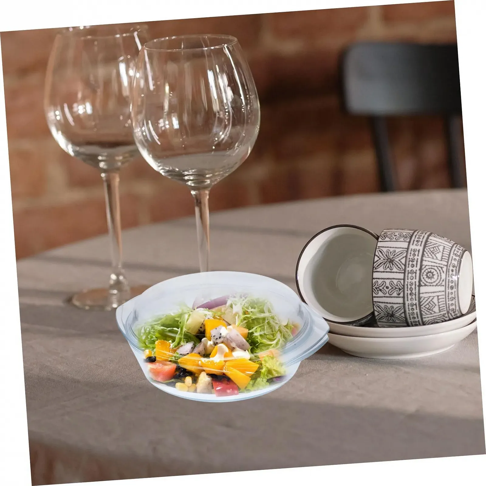 Кастрюля для запекания Стеклянная с крышкой Термостойкая 1.7 л 25.50 x 22.40 x 9.10 см Прозрачная, фото №9 Кастрюля для запекания Стеклянная с крышкой Термостойкая 1.7 л 25.50 x 22.40 x 9.10 см Прозрачная, фото №9