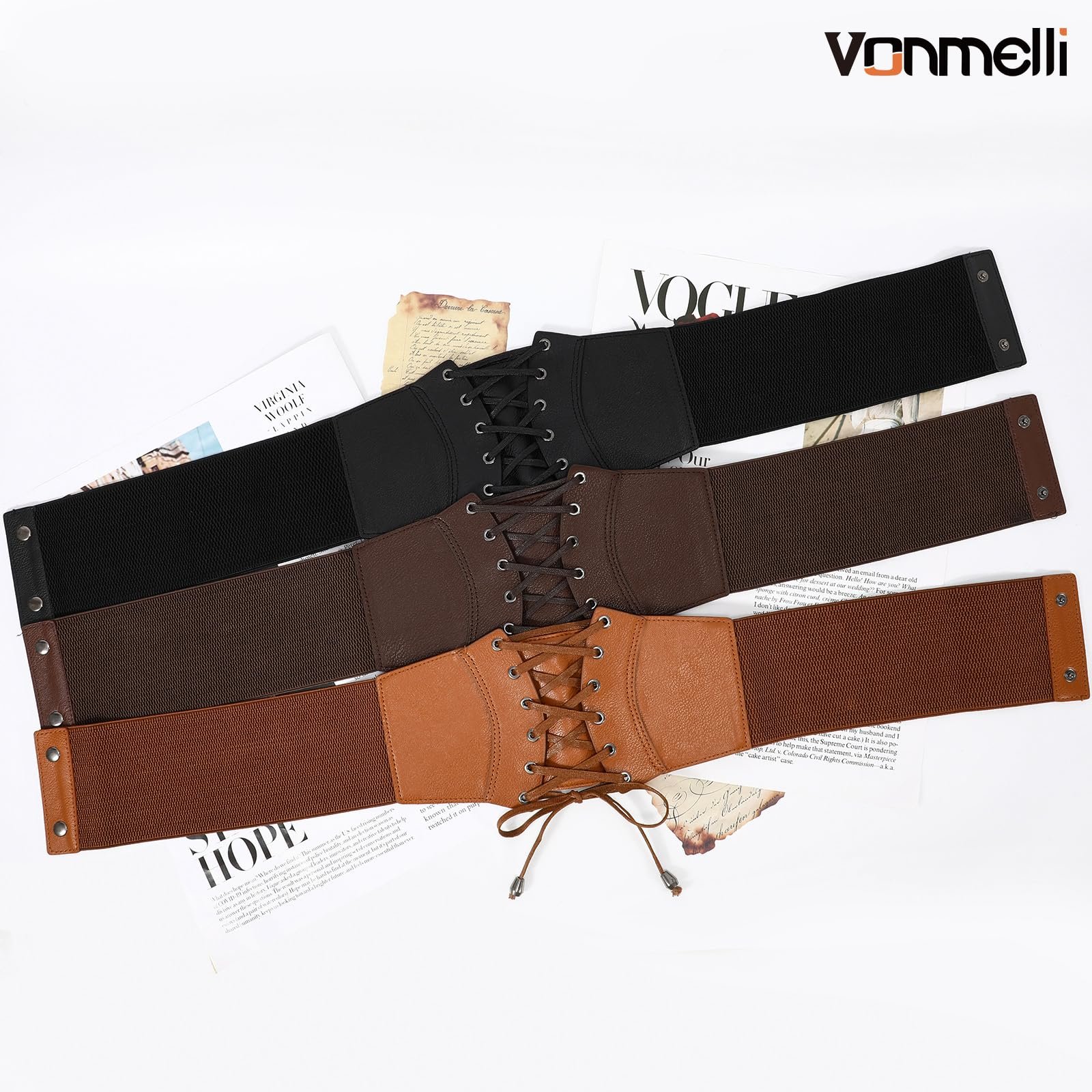 Корсетный пояс VONMELLI для женщин, корсет на шнуровке, высокая талия, эластичный пояс для костюмированных вечеринок на Хэллоуин, фото №8