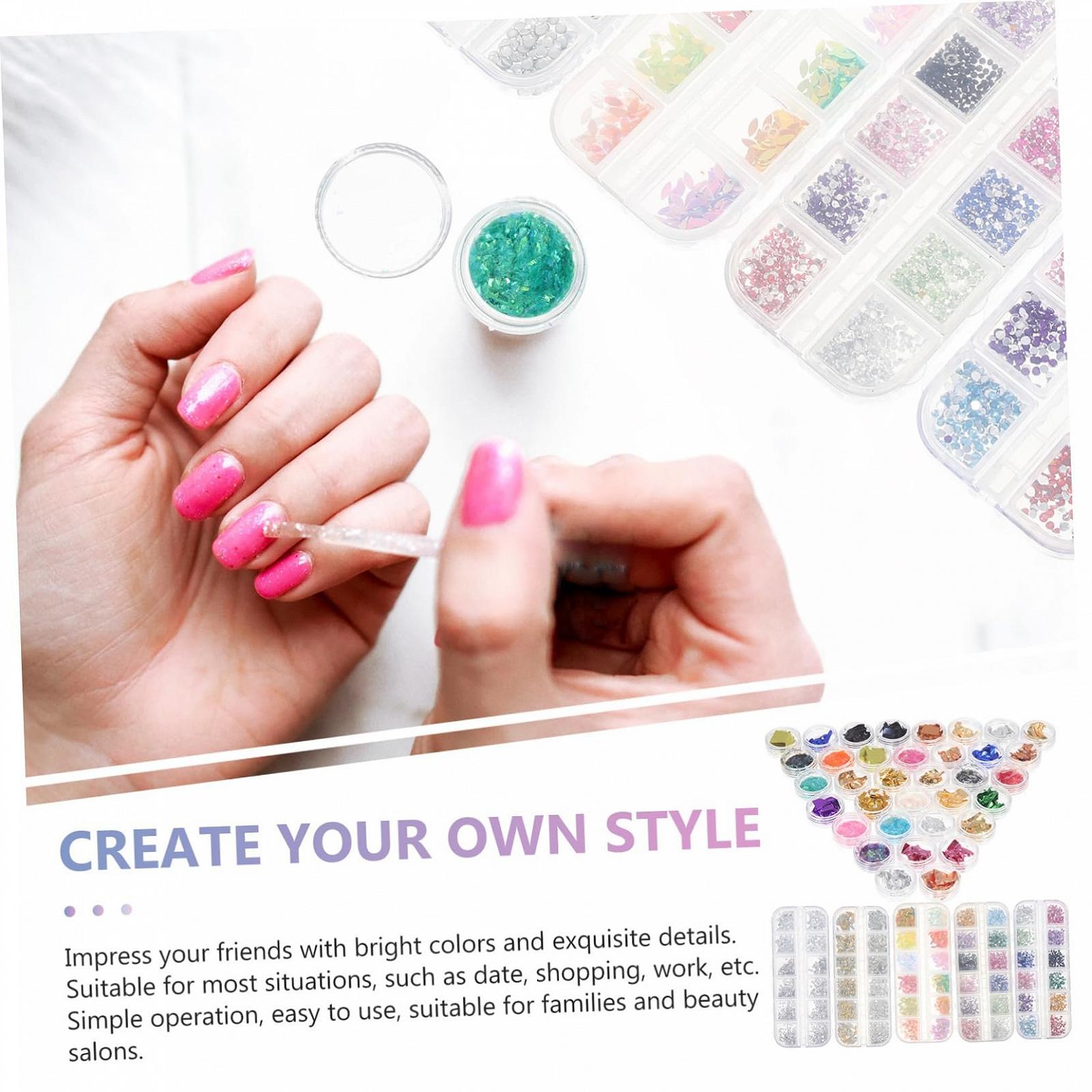 Набір Аксесуарів для Нігтів Кольорові, фото №4