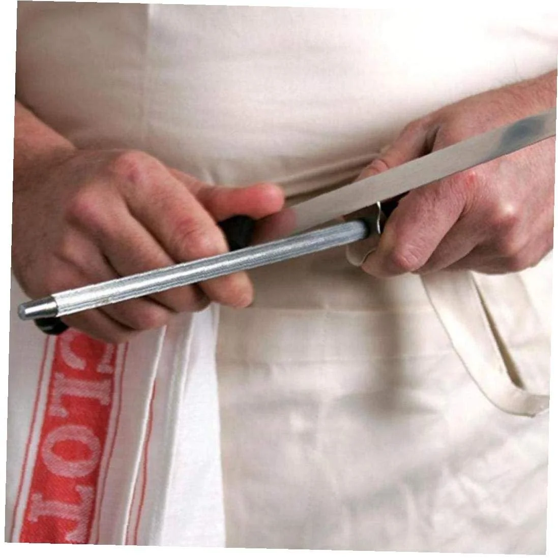 Мусат 10 дюймів вуглецева сталь нержавіюча сталь, фото №4