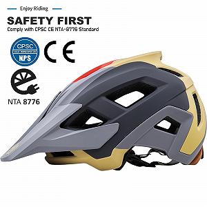 Велосипедний шолом MTB Регульований козирок 54-62 см synthetic.ua - Фото 1