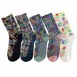 Жіночі шкарпетки з барвистим вінтажним квітковим візерунком 35-42 - Фото 1