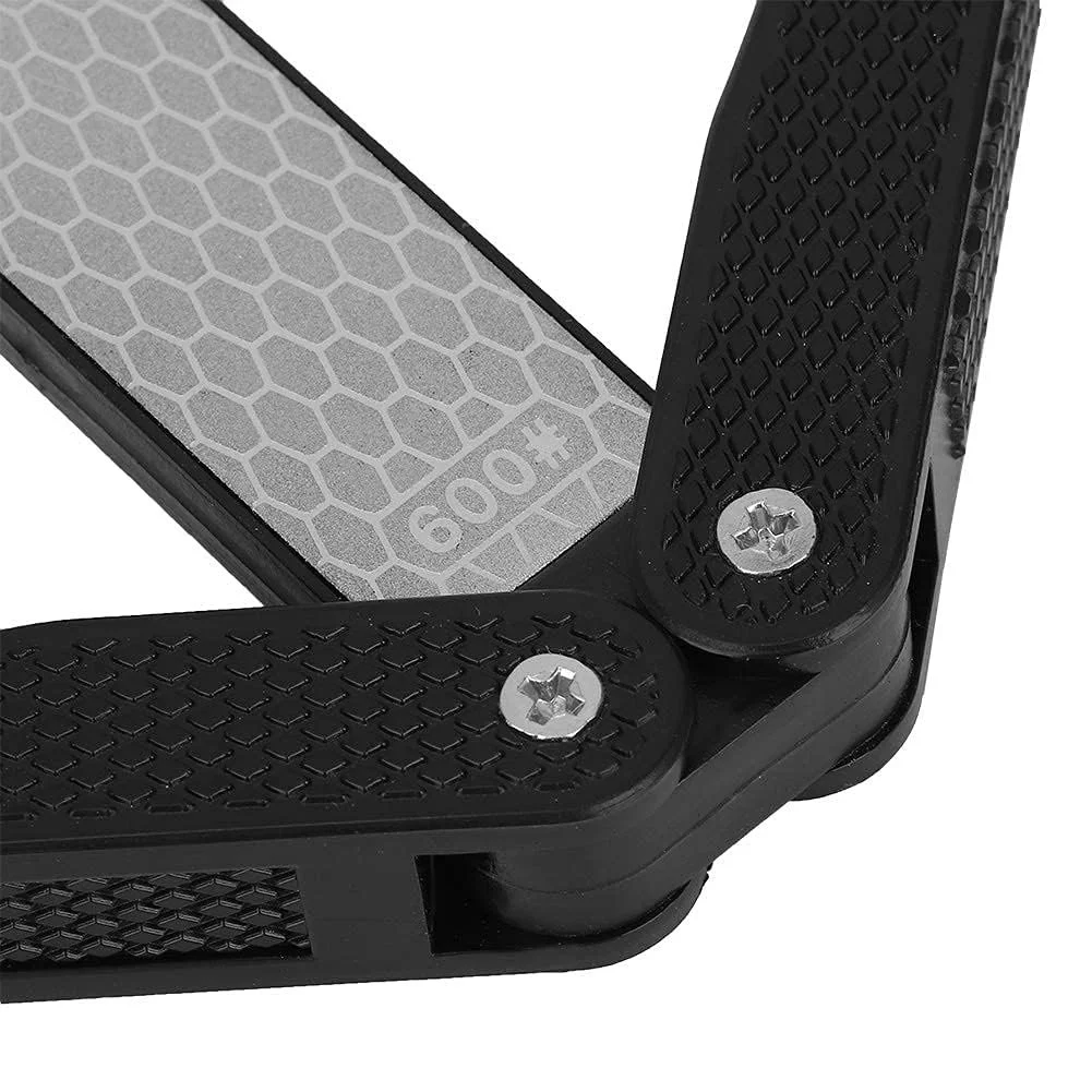 Точилка для ножів алмазна двостороння 400/600 складана кишенькова Black, фото №9