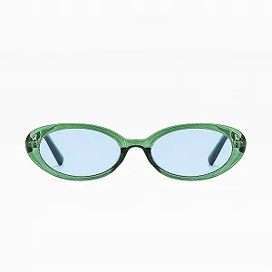 Солнцезащитные очки овальные в стиле ретро YOJUED для мужчин и женщин, модные, с овальной оправой, защита от ультрафиолета 400 synthetic.ua - Фото 1