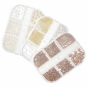 Перлини Healvian для дизайну нігтів Набір для персонального манікюру вдома та в салонах краси - Фото 1