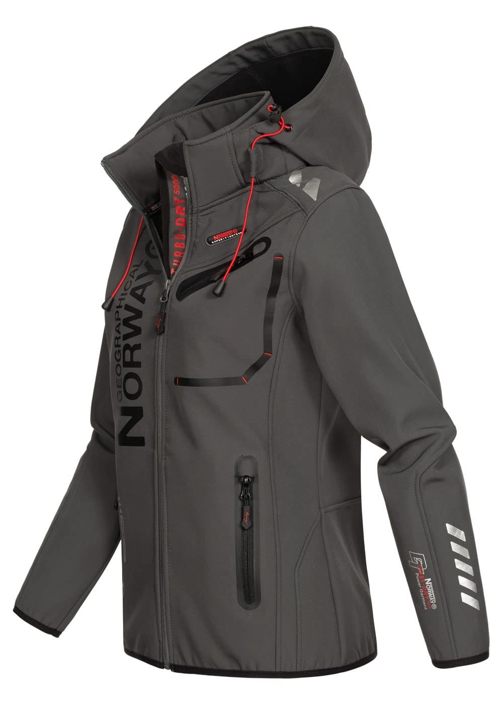 Женская функциональная куртка soft-shell Geographical Norway для активного отдыха, дождевик для спорта, фото №4