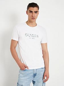 Купить Мужская футболка Guess - M5GI19 J1314 (SS CN Logo Tee) — Белая - L - Фото 1 Мужская футболка Guess - M5GI19 J1314 (SS CN Logo Tee) — Белая - L - Фото 1
