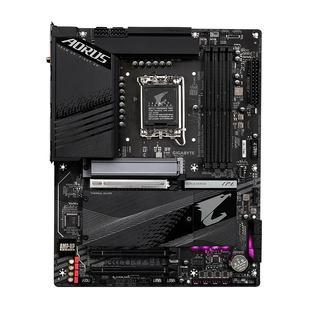 Материнська плата GIGABYTE Z790 AORUS ELITE AX / LGA1700 / Intel Z790 / DDR5 / Wi-Fi 6E + BT / ATX, фото №2 Материнська плата GIGABYTE Z790 AORUS ELITE AX / LGA1700 / Intel Z790 / DDR5 / Wi-Fi 6E + BT / ATX, фото №2