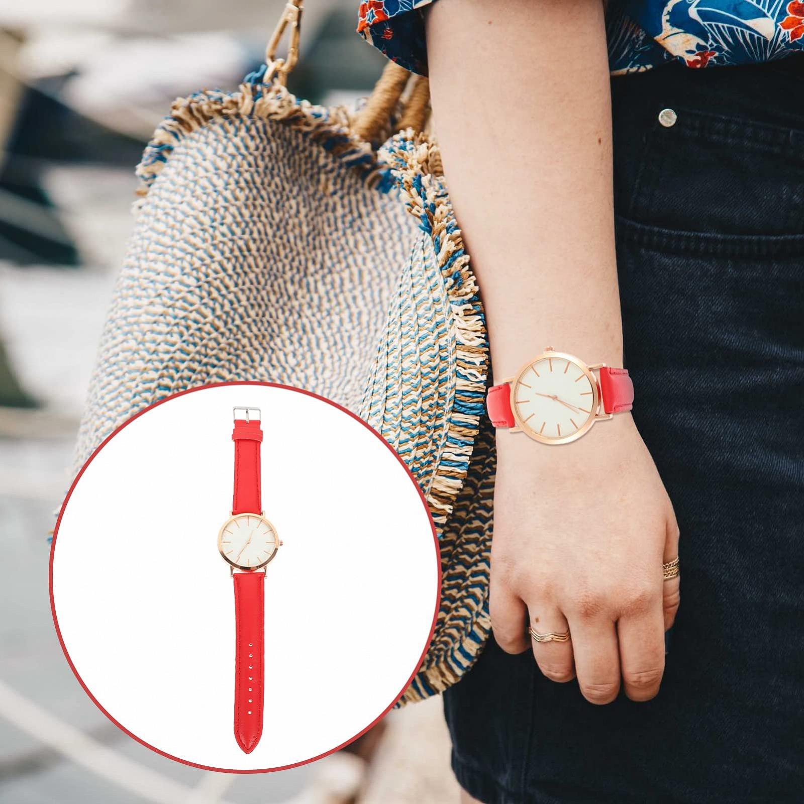 Годинник жіночий PartyKindom Мінімалістичний з шкіряним ремінцем, фото №5