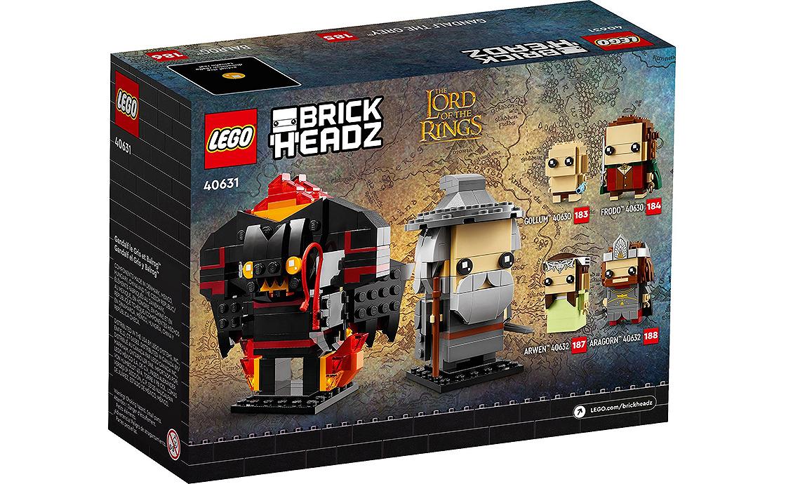 Детский конструктор LEGO Brick Headz Гендальф Серый и Балрог (40631), фото №3