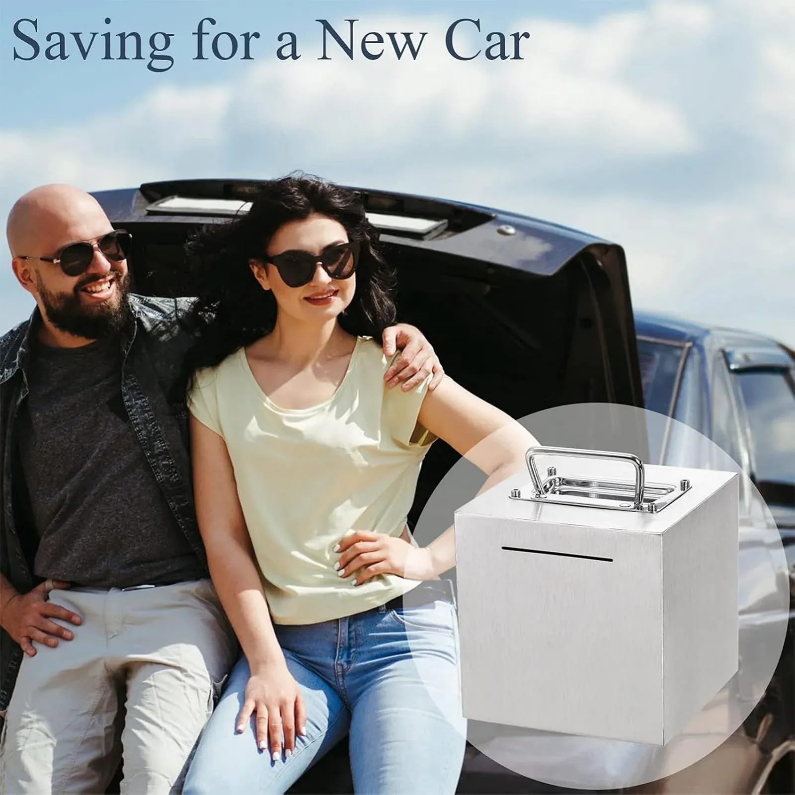 Скарбничка для дорослих 6 дюймів (15,24 см) з нержавіючої сталі багаторазова, фото №4