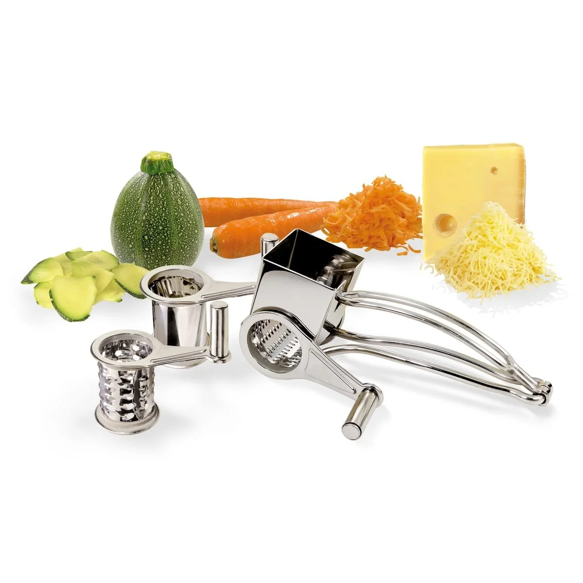 Млин для натирання La Bonne Graine Tellier з нержавіючої сталі з 3 барабанами, фото №6