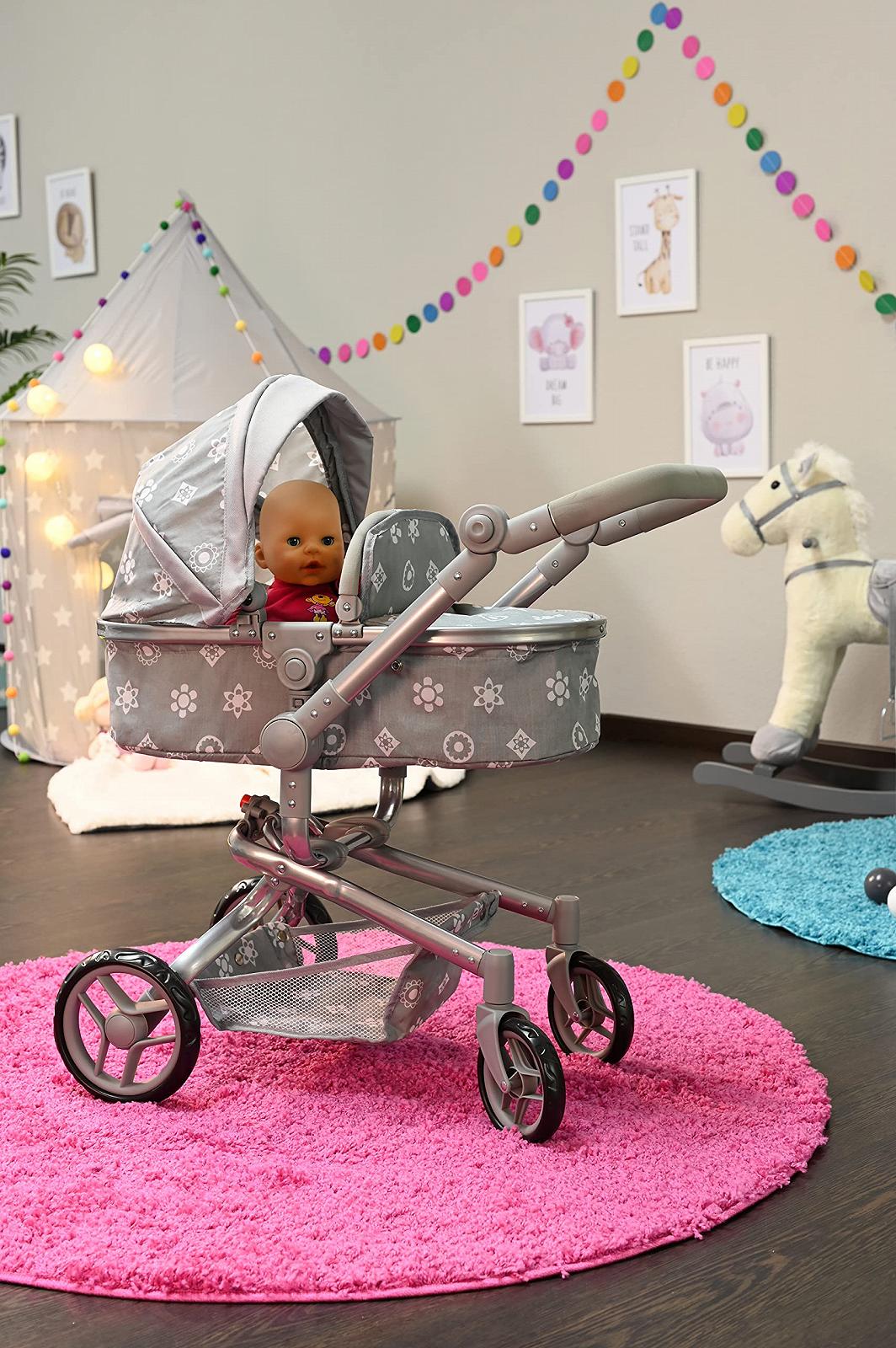 Коляска для ляльок KNORRTOYS.COM Boonk 90940 Королівський Сірий, фото №13