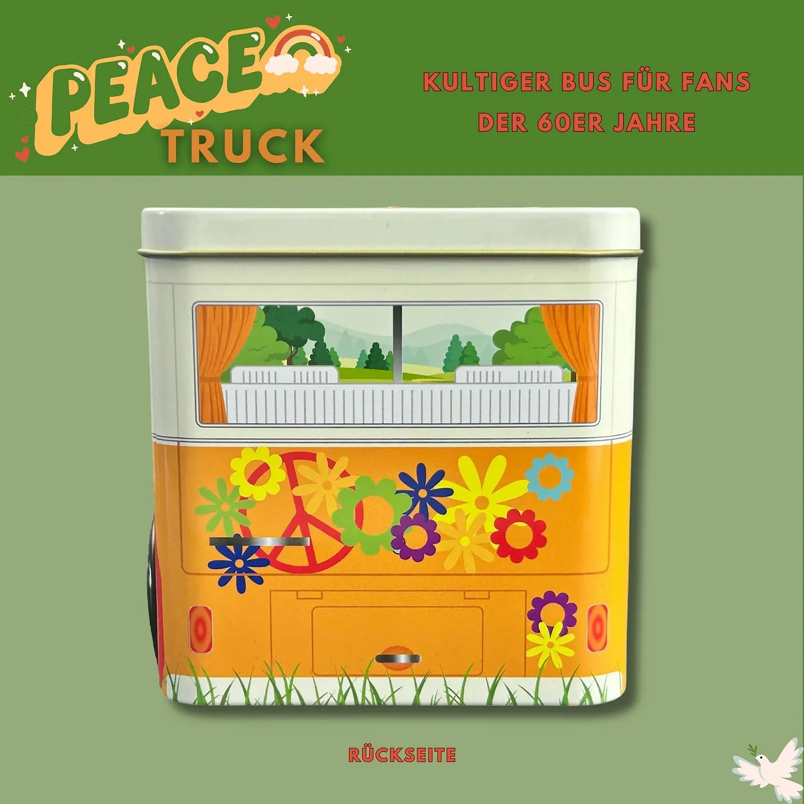 Скарбничка Kultbus Peace truck з колесами, що обертаються, фото №5