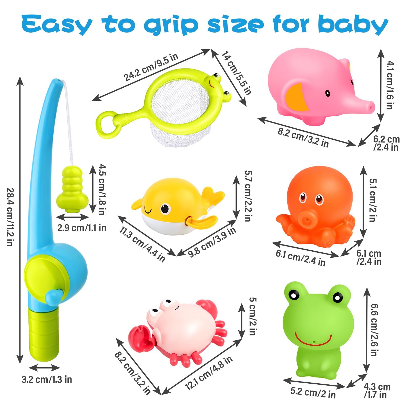 Игрушка для ванны заводная Магнитная рыбалка, фото №9