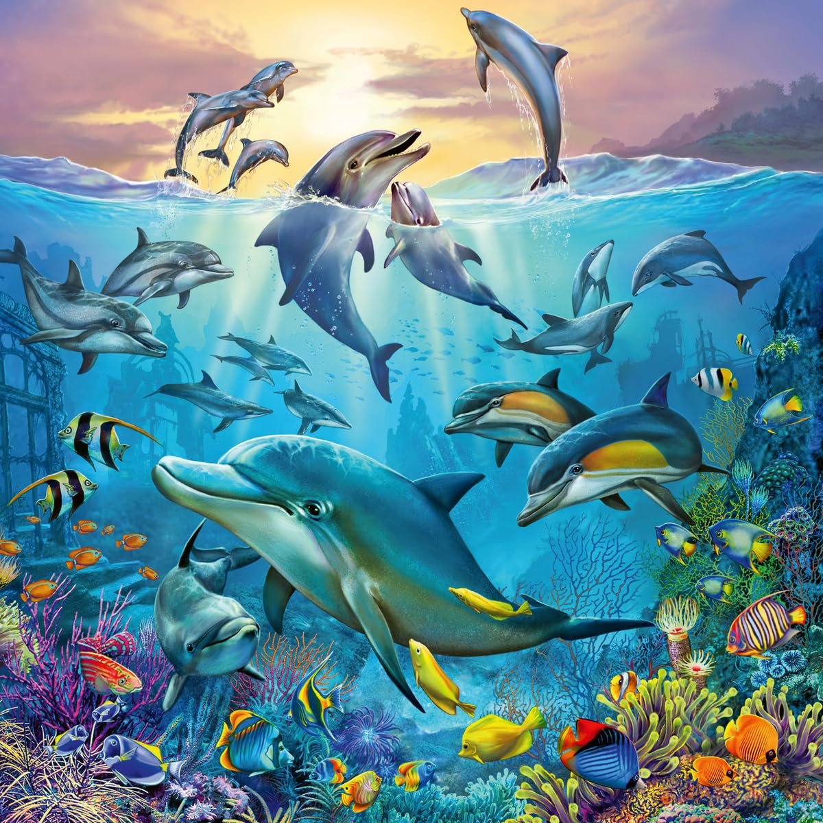Детский пазл Ravensburger Animal World of the Ocean 05149 3 x 49 элементов, фото №5