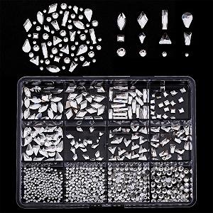 Стрази 3D для нігтів різних розмірів - Фото 1