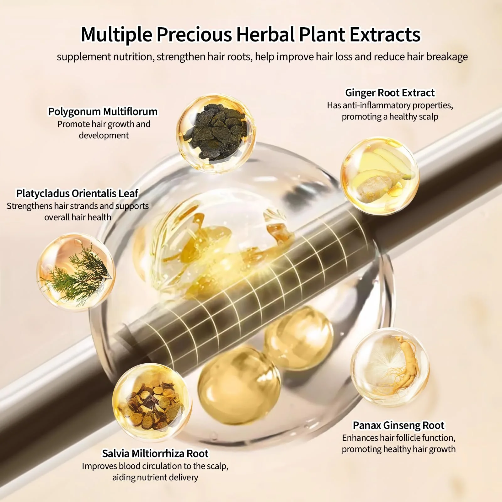 Сироватка Neutriherbs для росту волосся для жінок та чоловіків з біотином та пептидами при випадінні та потоншенні волосся, фото №2