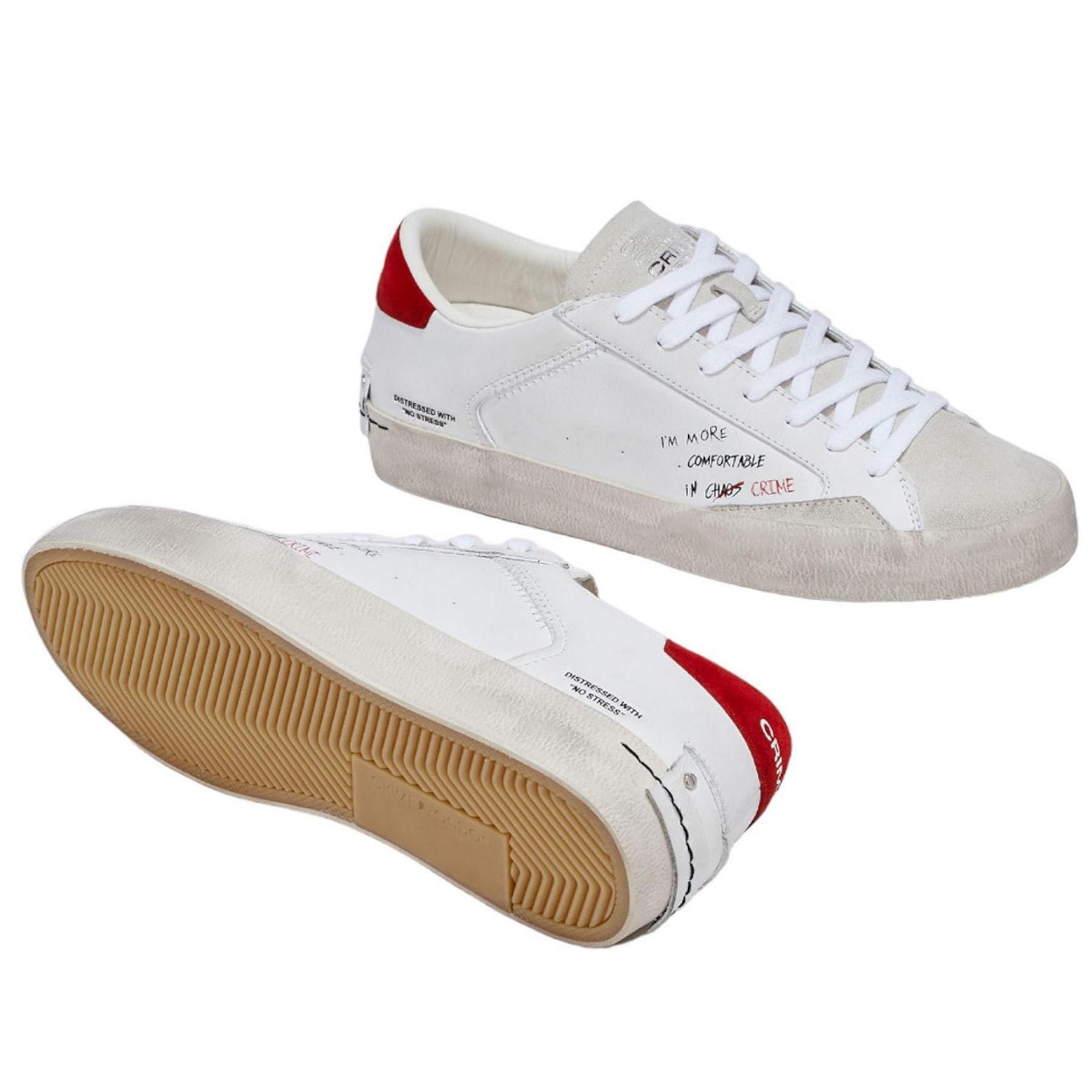 Кроссовки Crime London Distressed U25CR02 16001PP5.10 Белый / Черный, фото №4