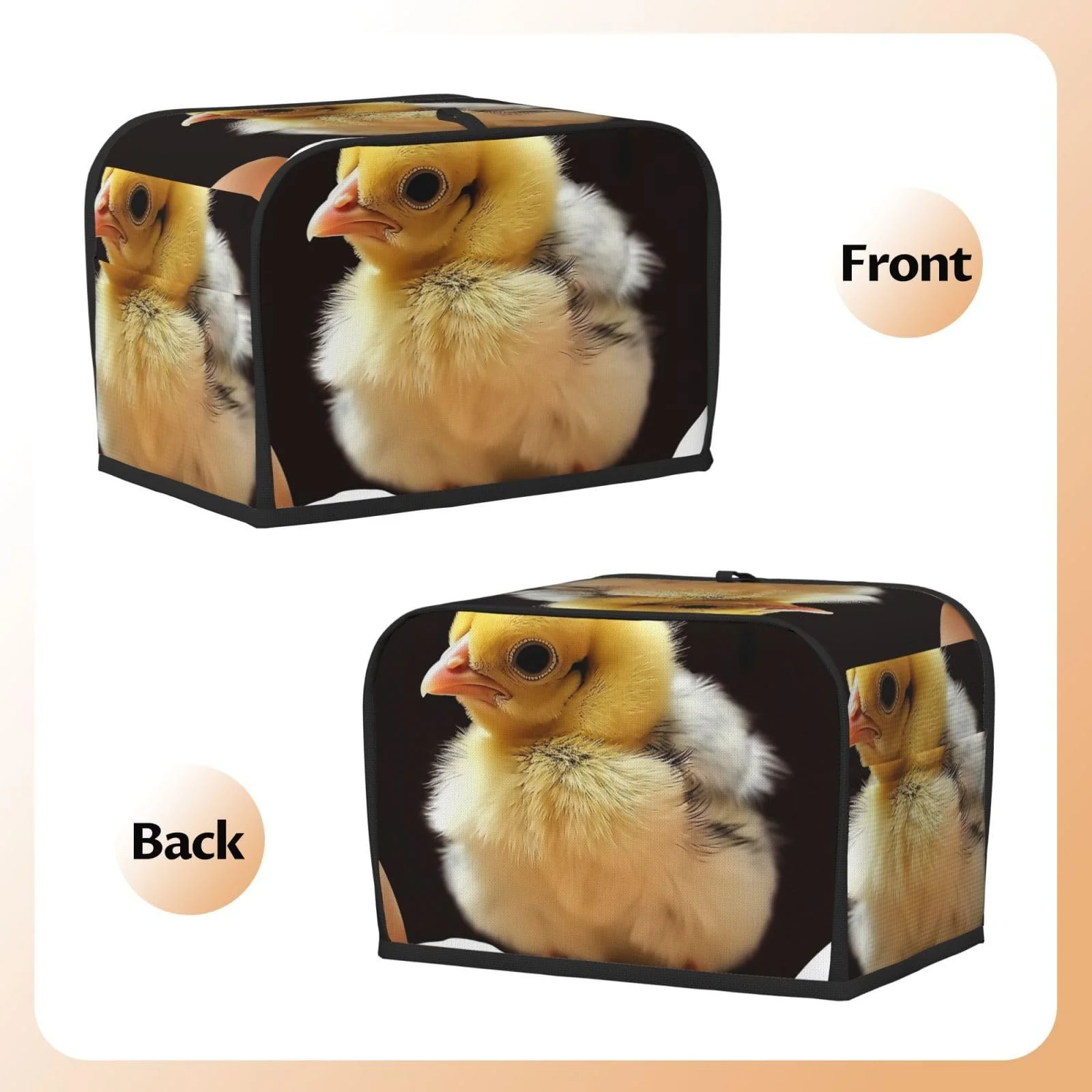 Чохол для тостера на 2 скибки з двома кишенями, фото №6 Чохол для тостера на 2 скибки з двома кишенями, фото №6