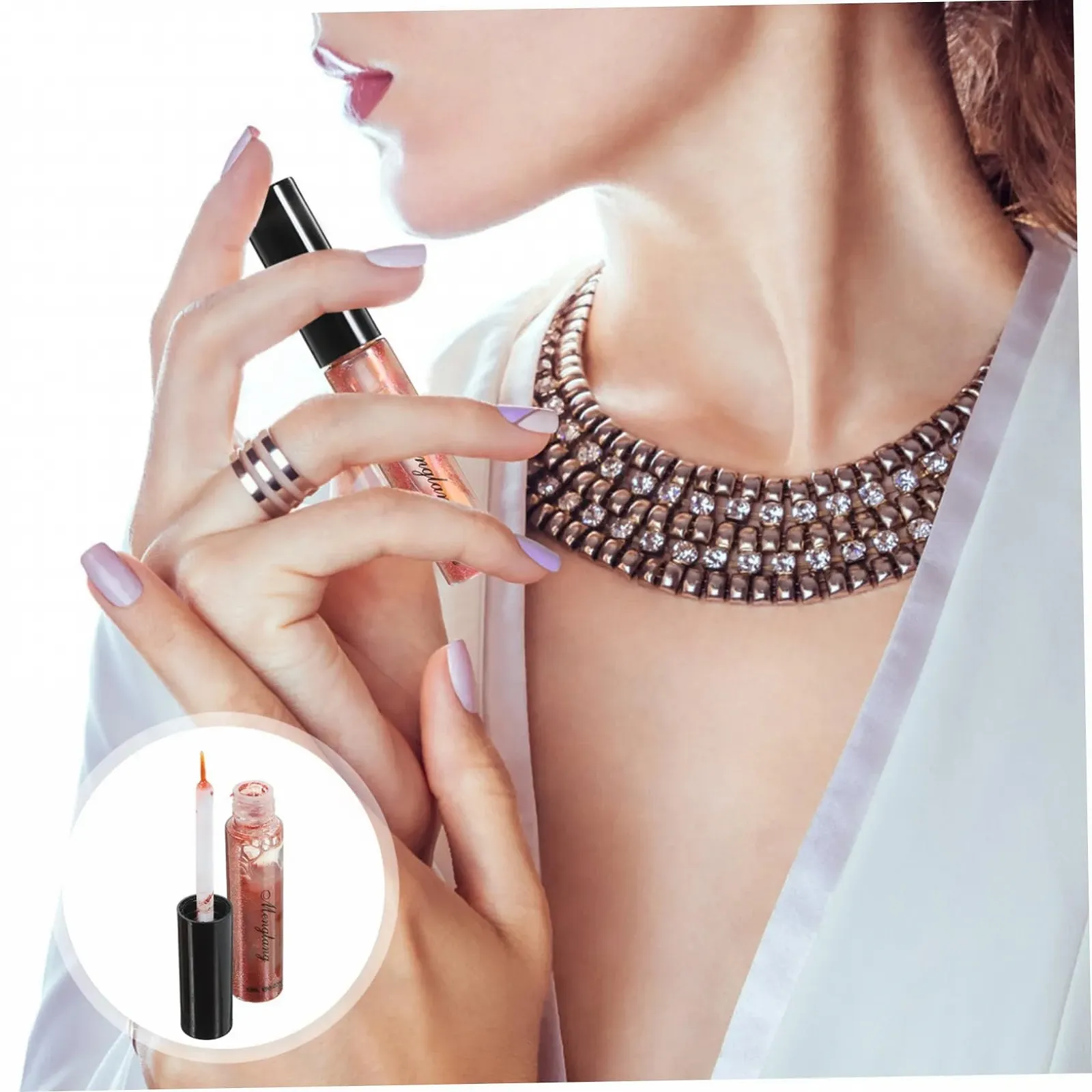 Підводка для очей FRCOLOR блискучий, Рідка, з блискітками, фото №7