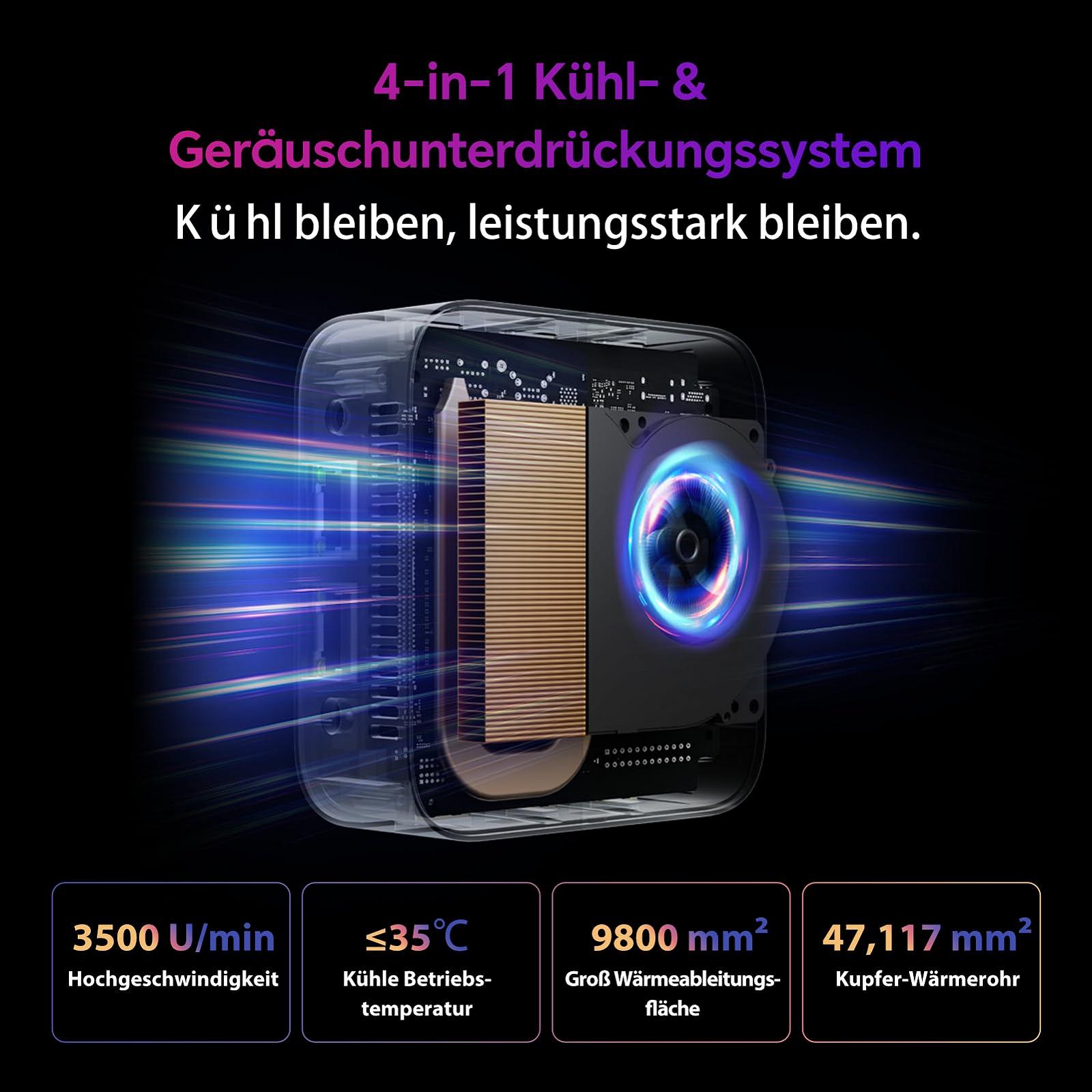 Міні ПК Blackview MP80 Intel N97 (до 3,6 ГГц) 16 ГБ LPDDR5 ОЗП 512 ГБ M.2 SSD Windows 11 4K UHD Три HDMI Гігабітний Ethernet 5G WiFi, фото №5 Міні ПК Blackview MP80 Intel N97 (до 3,6 ГГц) 16 ГБ LPDDR5 ОЗП 512 ГБ M.2 SSD Windows 11 4K UHD Три HDMI Гігабітний Ethernet 5G WiFi, фото №5