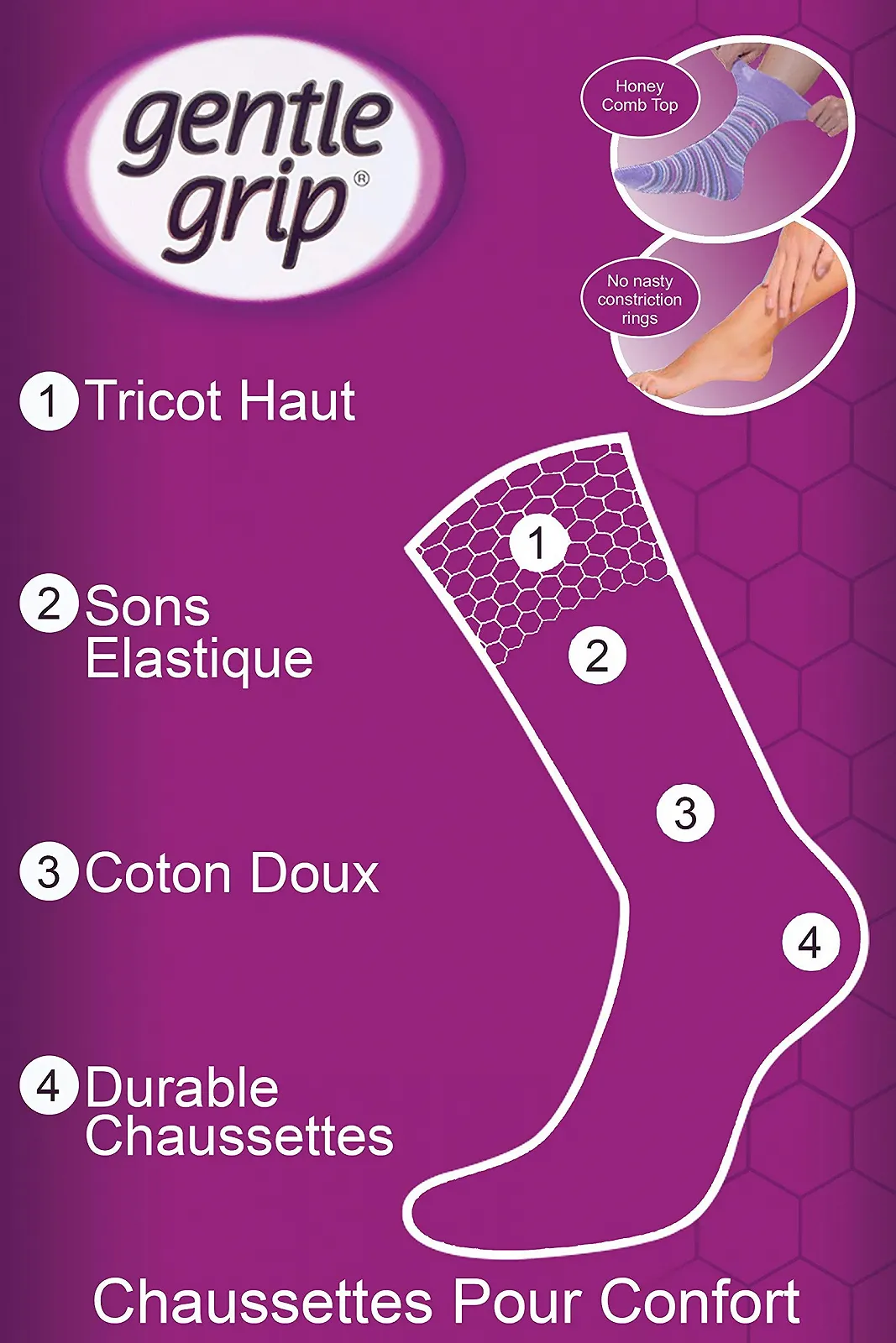 Шкарпетки Жіночі Gentle Grip 37-42 EU, фото №6