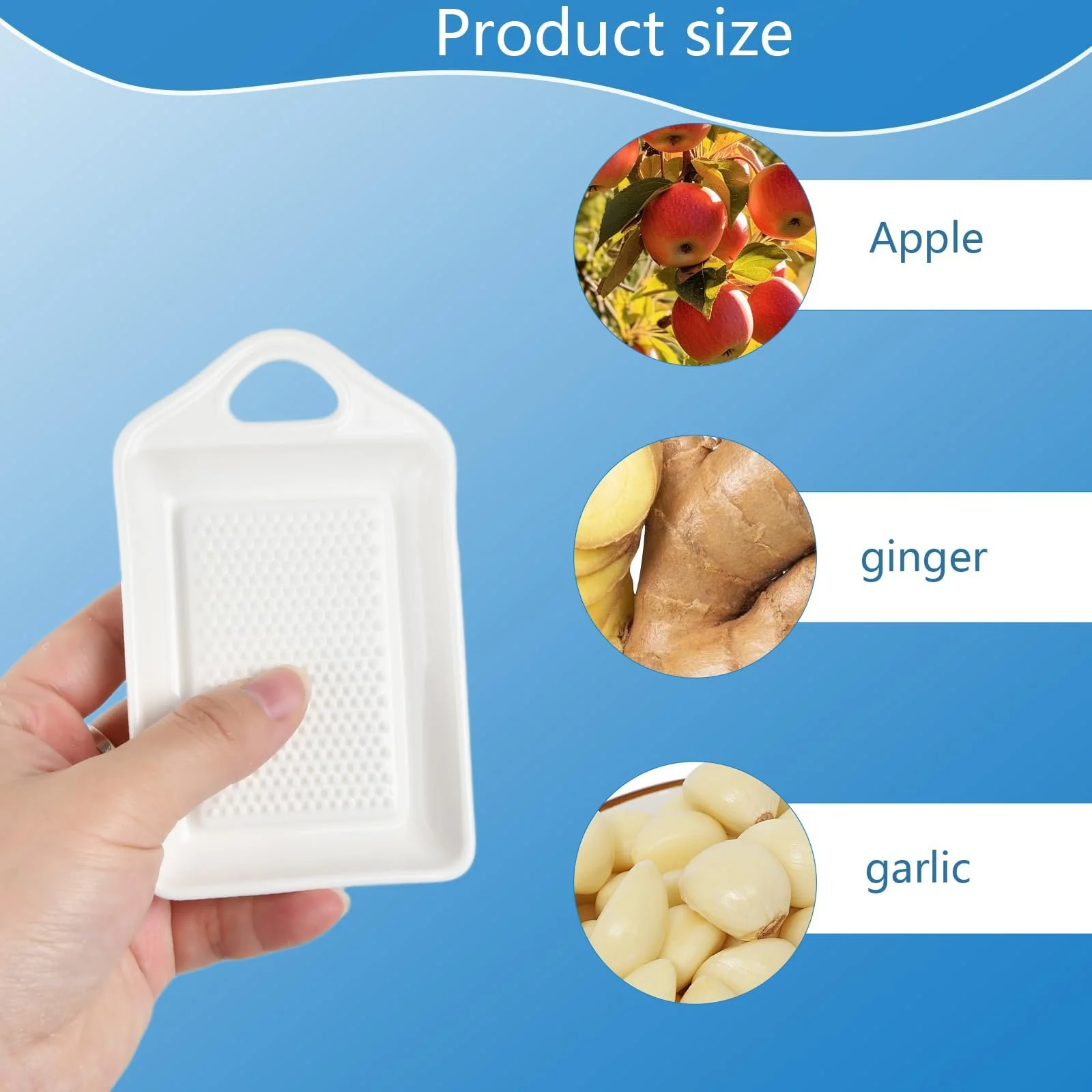 Терка керамічна, ручної роботи, керамічна для часнику та імбиру, маленька порцелянова, фото №6