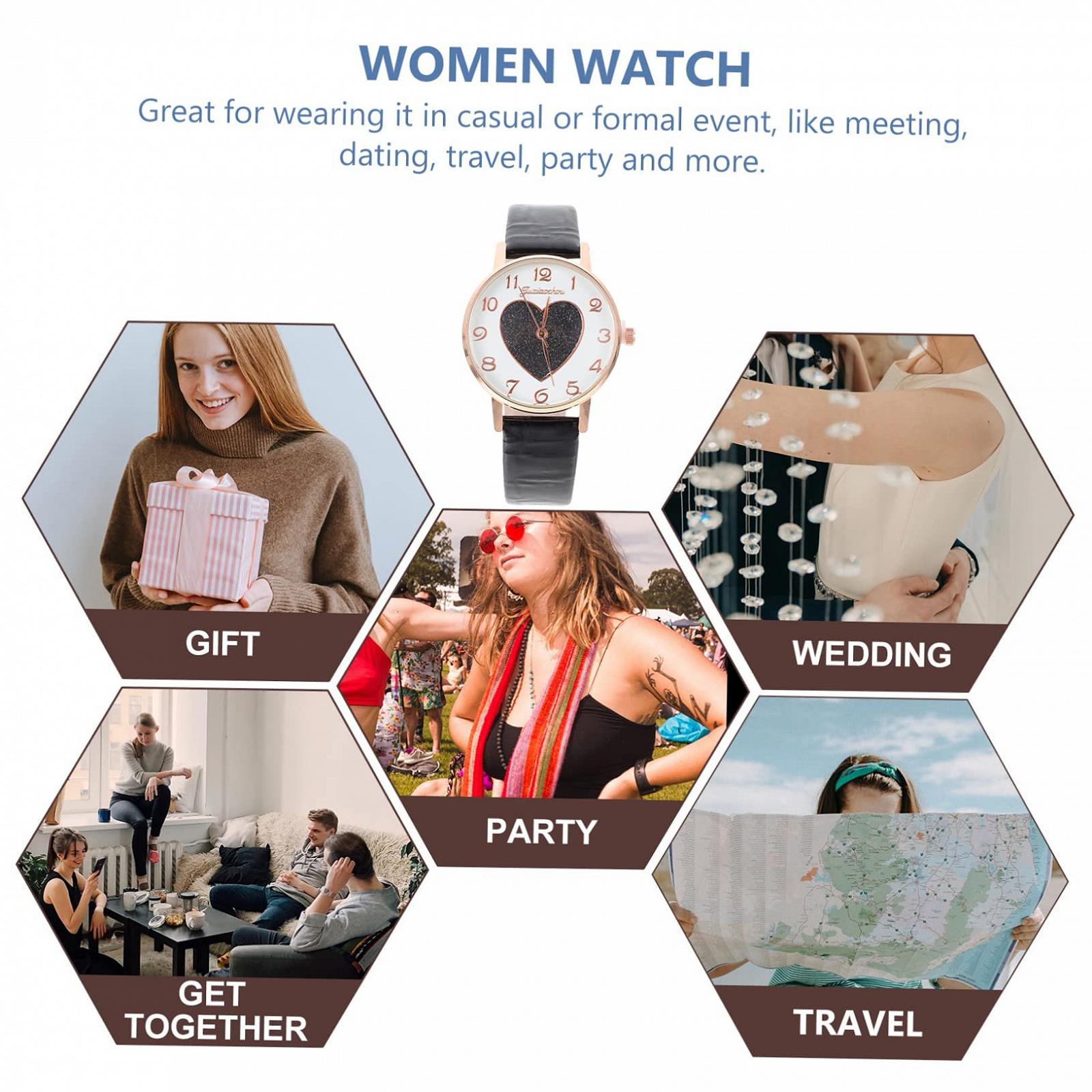 Часы VALICLUD Портативный реквизит Ореховая Пластина Черный Поднос Подносы Овальные Наклейки Наручные часы Браслет Наклейка Дисплей Четыре Синий Реквизит Искусство Настольный столик Сиденье Черная Кожа, фото №7