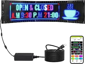 Программируемая LED-вывеска VEVOR Black - Фото 1