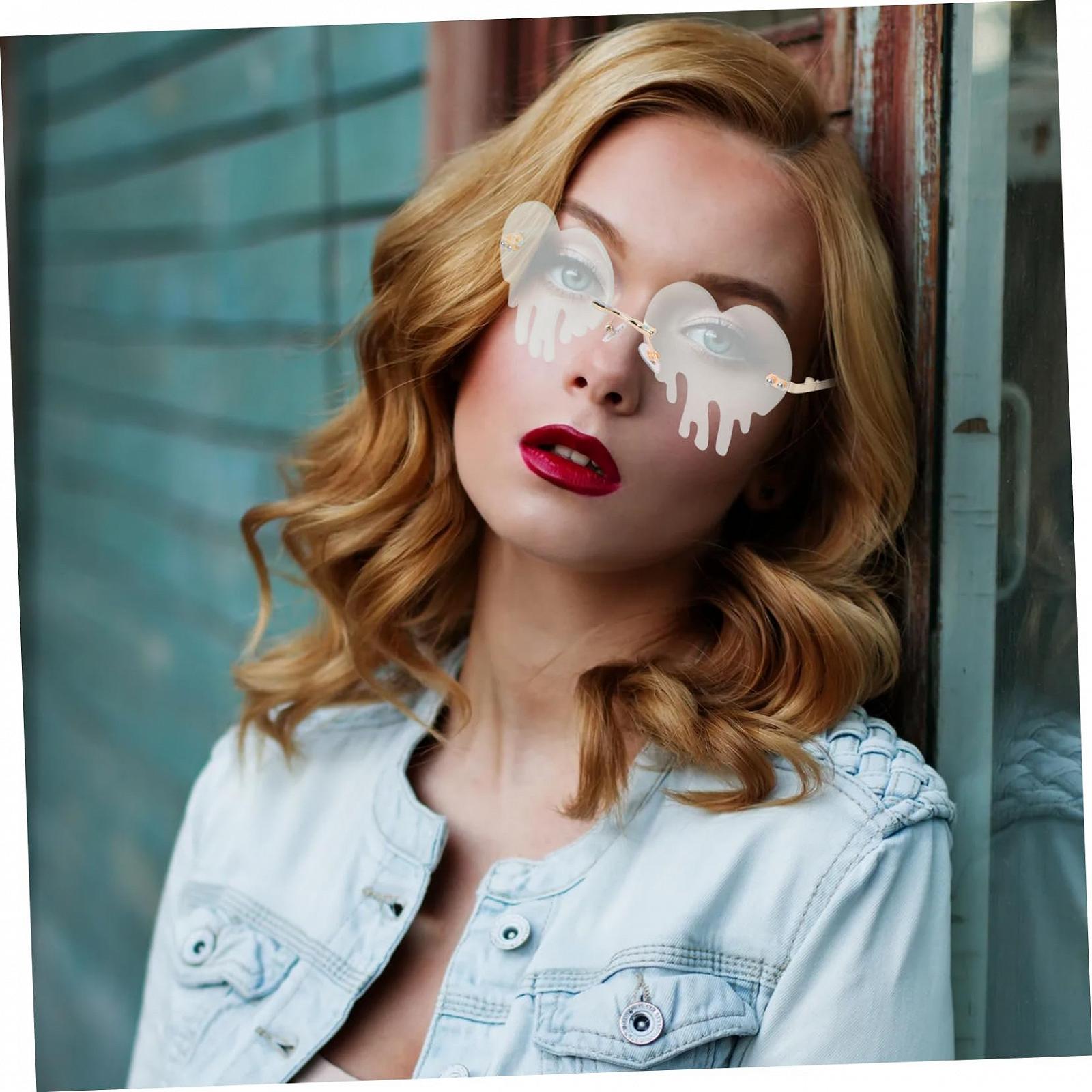 Сонцезахисні окуляри PACKOVE Серцеподібні Креативні Для жінок, фото №7